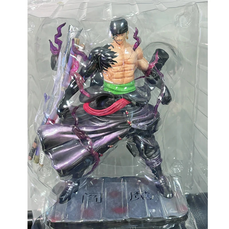 In Stock 25cm Anime One Piece Zoro Figures Sky Painting Roronoa Zoro Action Figures PVC Collection Model Toys Birthday Gifts