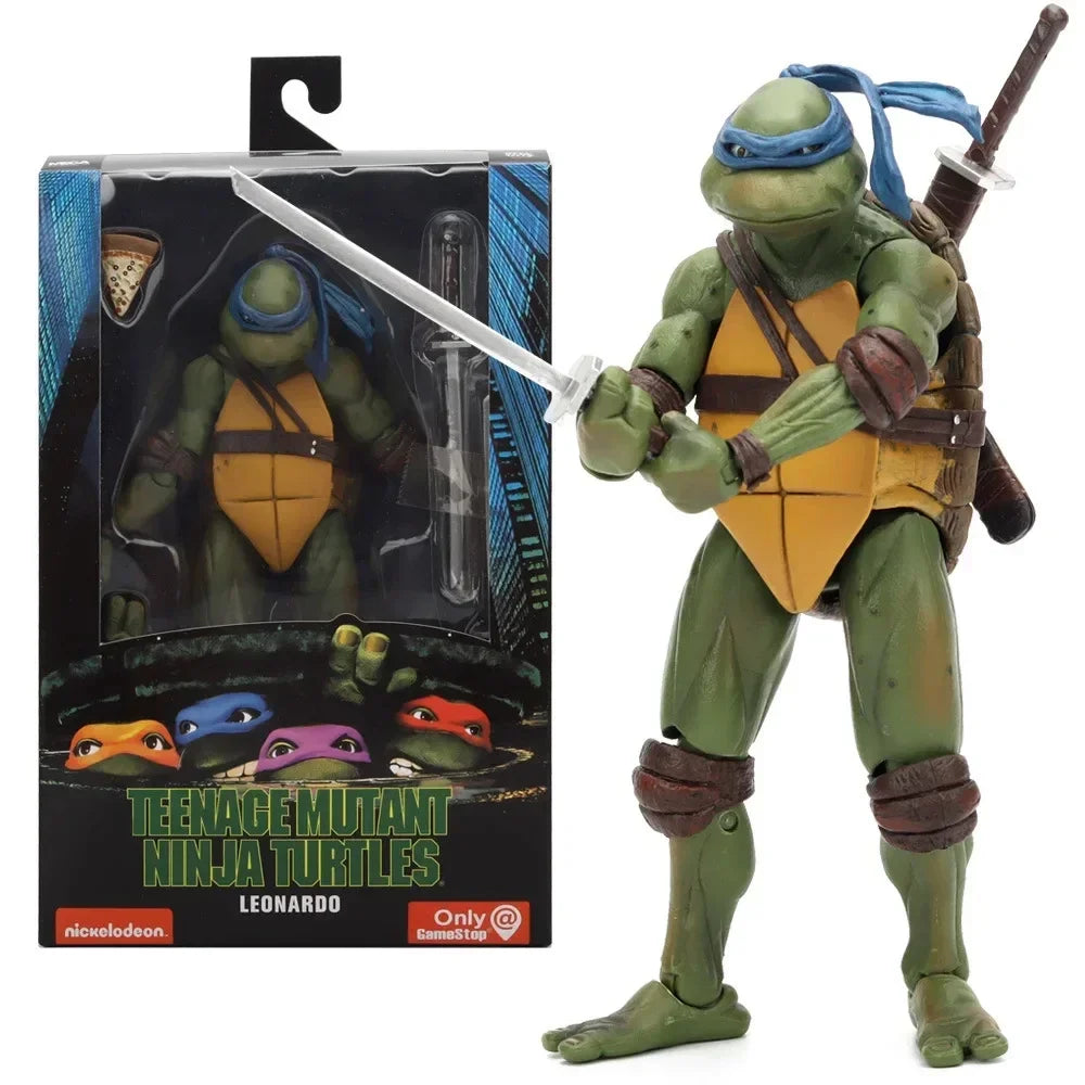 Ninja Turtle Anime-Actionfigur Neca 1990 Filmversion Limitierte Auflage, PVC-Zustand, zum Jubiläum präsentiert