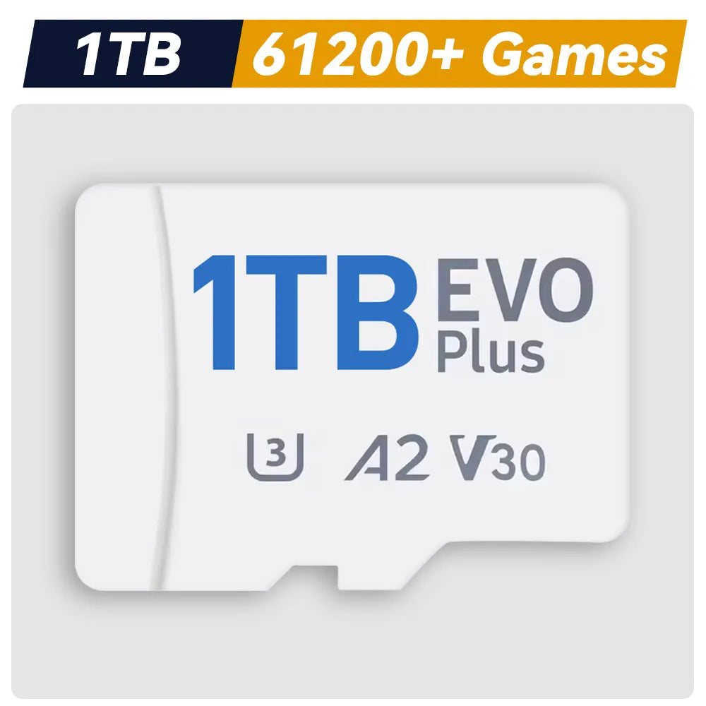 1TB Game TF Card for Steam Deck/Wins Handheld Latest Batocera 39 OS Retro Game Console with 61200 Games for PS3/PS2/PS1/PSP/MAME