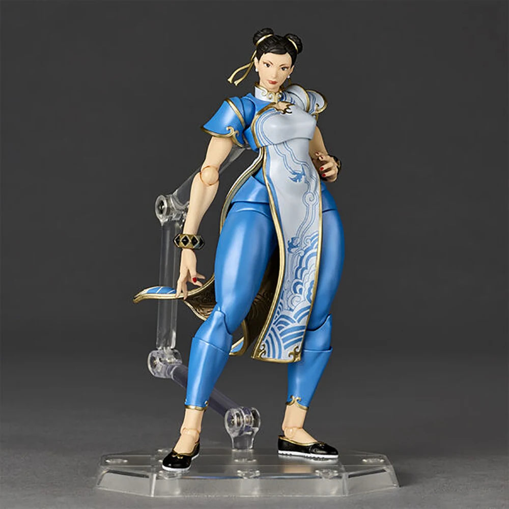 100% Original in Stock Kaiyodo Street Fighter 6 Chun-Li Amazing Yamaguchi Revoltech NR063 Anime Figure Action Figure Collection