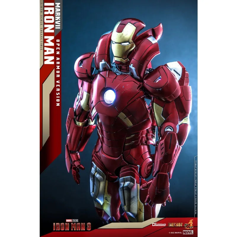 New Original Hot Toys Marvel IRON MAN MARK 7 OPEN ARMOR VERSION DS004 Action Figures Toys Gifts Collection