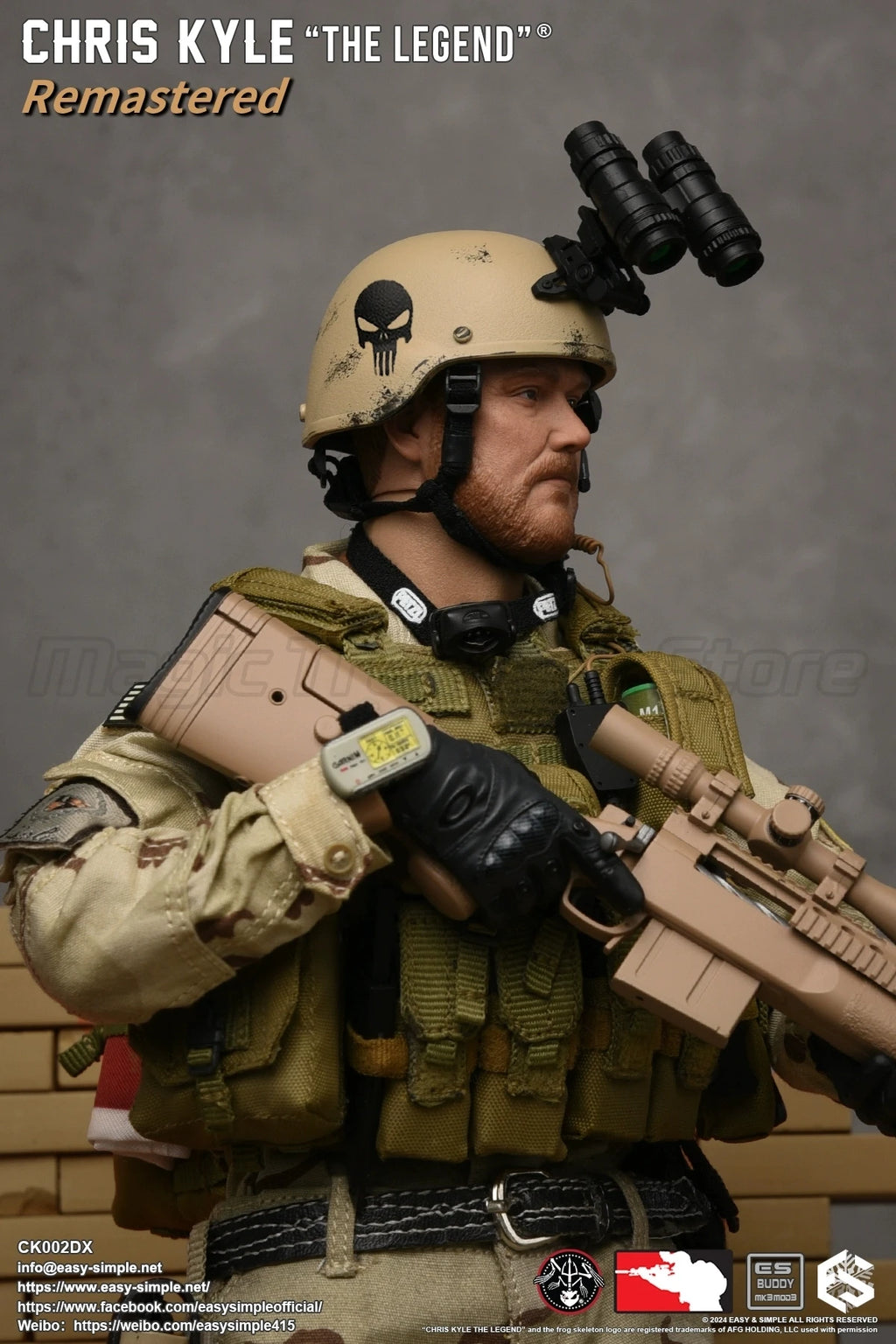【MT】EASY SIMPLE ES CK002R/DX Version American Sniper Chris Kyle 1/6 Action Figure Model Toy Gift