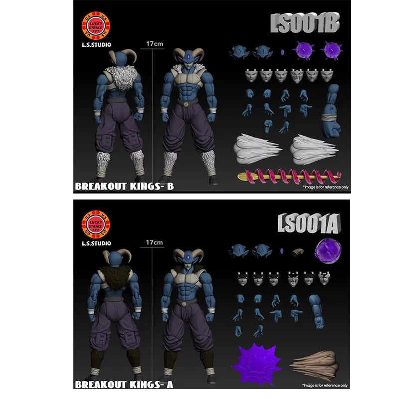 New LS Studio 17cm Dragon Ball Action Figures MORO breakout King Anime Figures PVC Collection Model Custom Birthday Gifts Toys