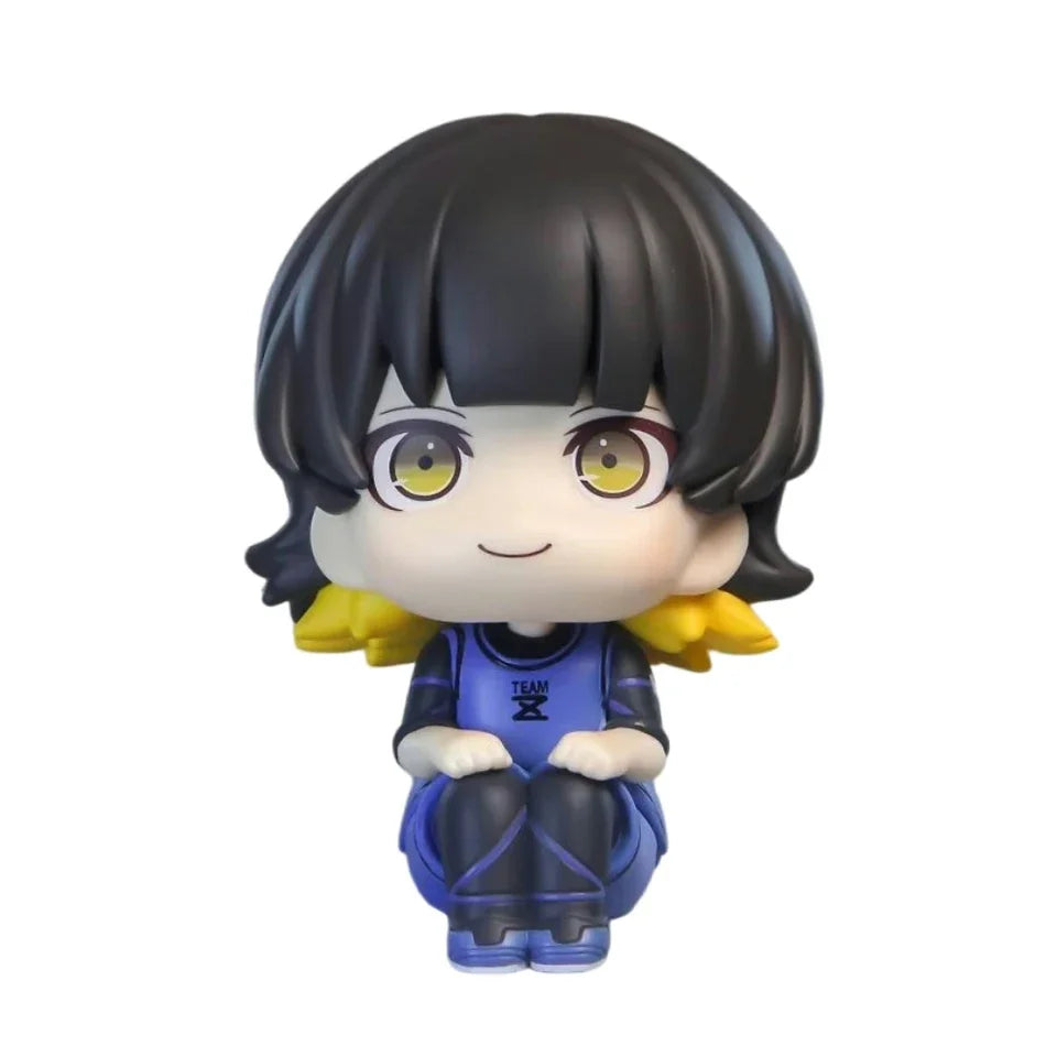 Action Figures Anime Figure Q Version Figurine PVC BLUE LOCK Isagi Yoichi Bachira Meguru Collectible Model Kids Doll Toys Gifts