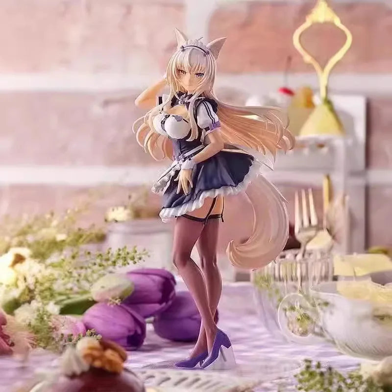 Galgame Nekopara Series Azuki & Coconut & Cinnamon & Maple Cute Girl Maid Figure Toy Collection Decoration Game Peripheral Gifts