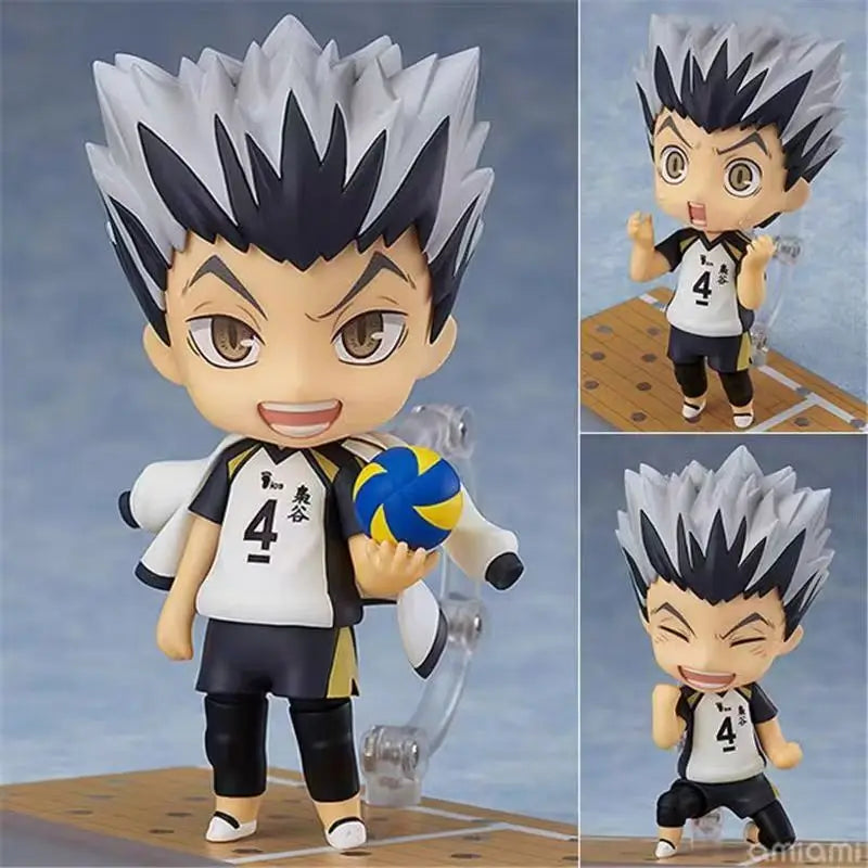 10cm Haikyuu!! Haikyuu !! Bokuto Kotaro 719# 719 Kotaro Bokuto Action figure toys collection doll Christmas gift with box