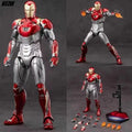 ZD Toys Marvel Iron Man MK2 Action Figure 18cm 20 Articulated Joints With Illuminated Charging Hall Of Armor Extra Hands