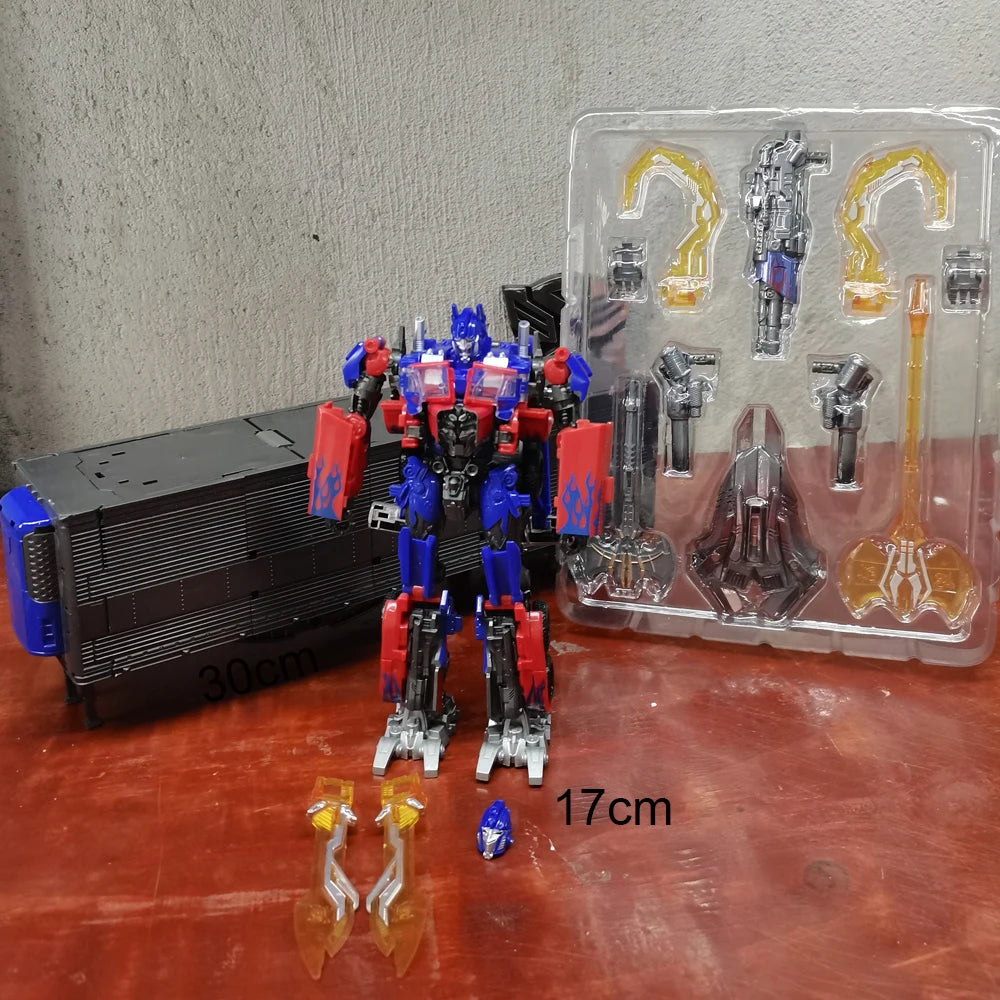 Transformationsspielzeug Baiwei Optimus Commander Robot TW1022 Anhänger Modell CY01 Taktischer Container TW1122 Action Deformationsfigur