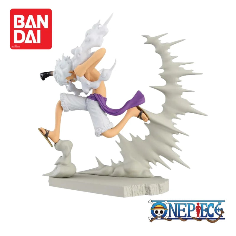 В наличност Оригинална фигурка Bandai Banpresto One Piece Monkey D Luffy и Rob Lucci, 100% оригинална екшън фигурка, аниме стоки