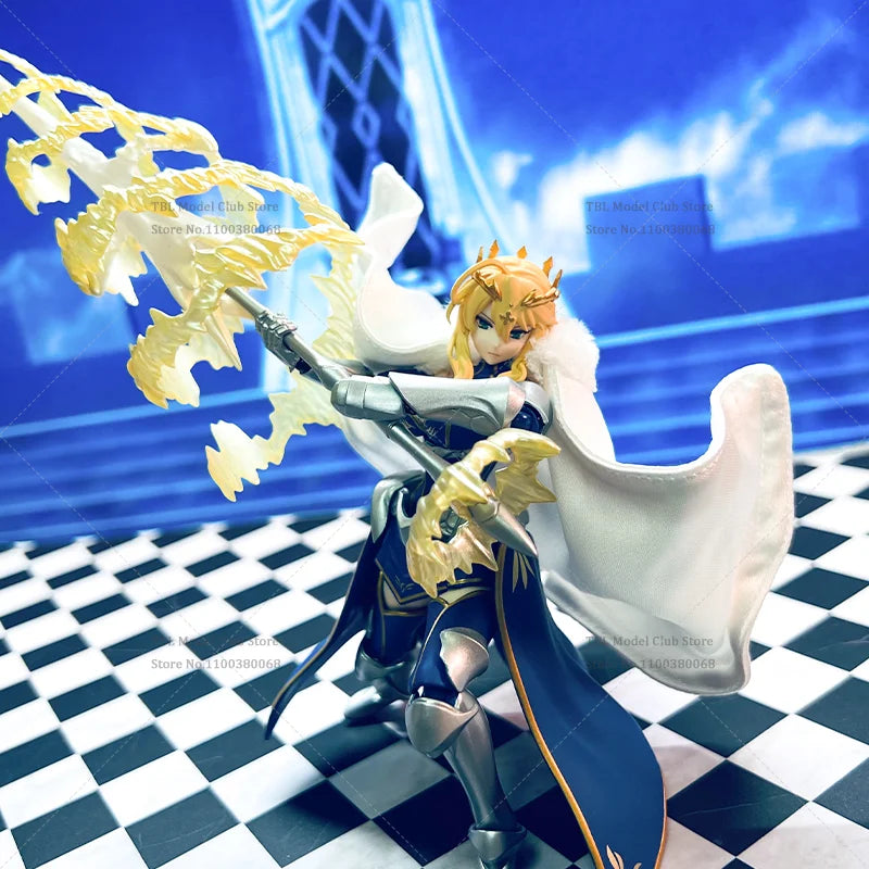 1/12 Scale Female Clothes White Cloak Fate/Zero Altria Pendragon Japanese Anime For figma 6-inch Action Figure Soldier Scene