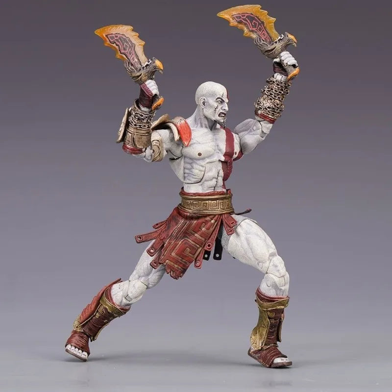 NECA God of War III Ultimate Kratos Kui Ye Boxed Deluxe Edition Articulated Action Figure Model Toy Collectible Gift for Boys