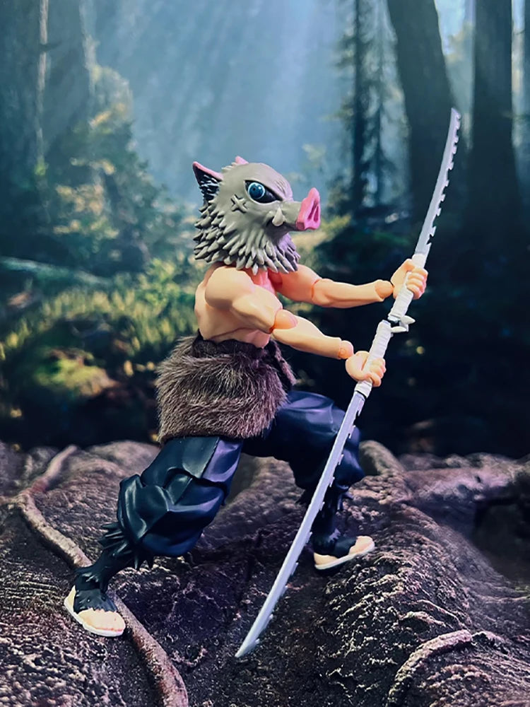 1/12 Хашибира Иносуке Аниме Момче Войник Фигурка Мини Сиво Кафяво Подгъв Модел Играчки Аксесоар за 6" Figma Buzzmod Фигурка Тяло