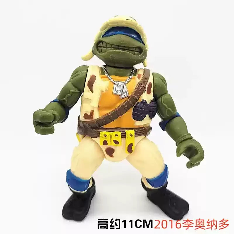 Playmates Turtles Action Figure Puppet Horse Motorcycle Rhinoceros Tiger Scene Models Anime Model Doll Desktop Decoration