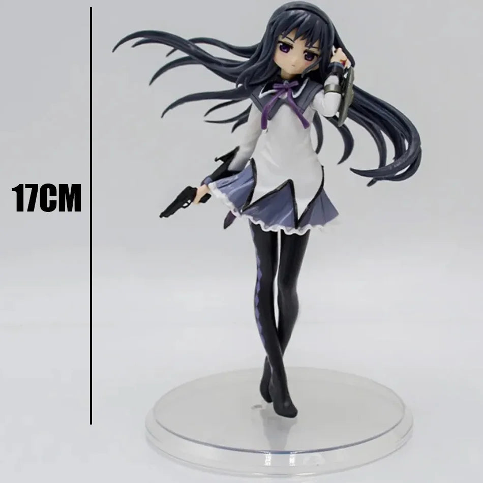 Anime Puella Magi Madoka Magica Figure 17cm Akemi Homura Action Figural Pvc Model Kawaii Decoration Doll Kids Toys