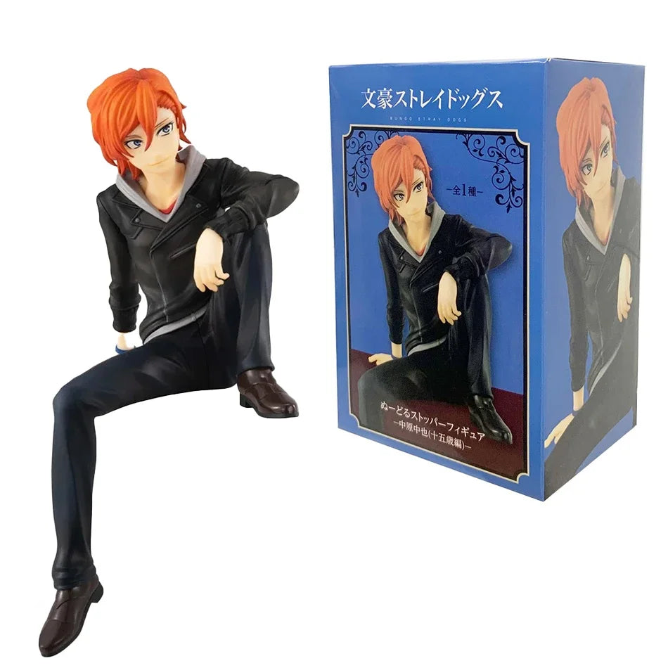 DIE 12 cm große Bungo Stray Dogs Dazai Osamu Noodles Press Figur Japanische Cartoon-Figuren-Kollektion Niedliches Spielzeug
