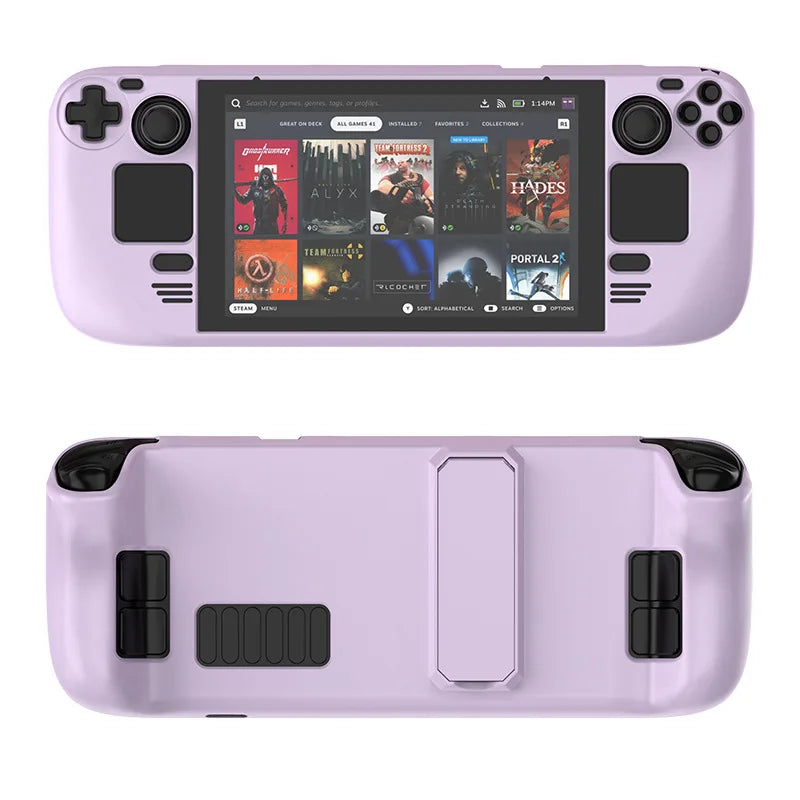 1 PC For Steam Deck Colorful Protective Case For Steam Deck Oled PC Material Protective Case With Stand Game Console Parts