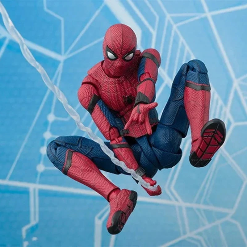 New Bandai Spider-Man Marvel Heroic Expedition Spider Man upgraded the battle suit to make a moving puppet Action Figures model