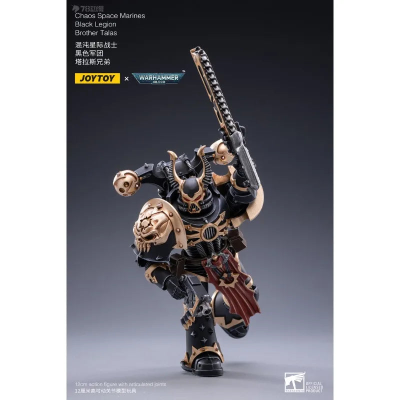 JOYTOY Genuine JOYTOY X Warhammer 40K Series Chaos Interstellar Warriors Black Legion Two Person Team 1/18 Movable Model Collect