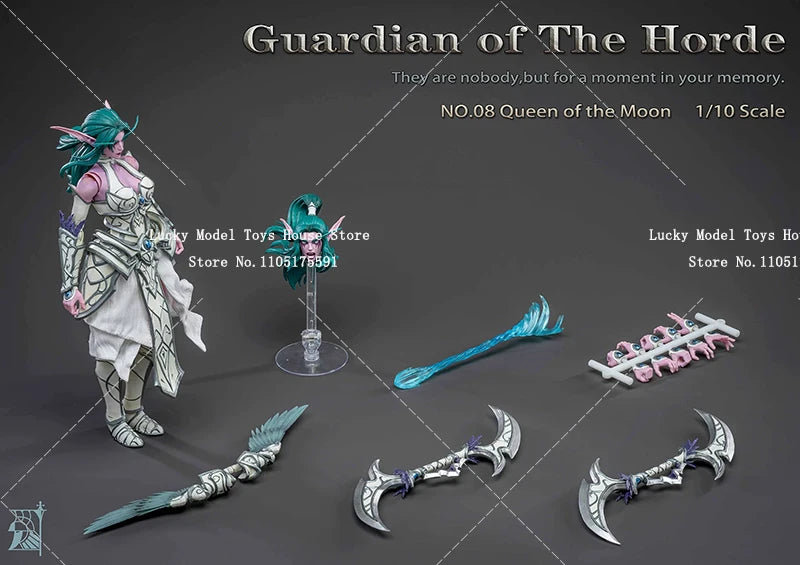 Mithril Studio In Stock 1/12 Queen of the Moon No.08 Horde Guardian Green Hair Fairy Female Action Figure 6" Soldier Collection