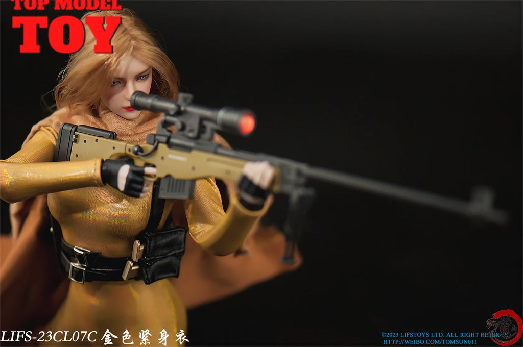 LIFS23CL07 1/6 Jumpsuit Laser Leather Tight Fitting Clothes Model Fit 12'' TBL PH S10D Female Soldier Action Figure Body Dolls