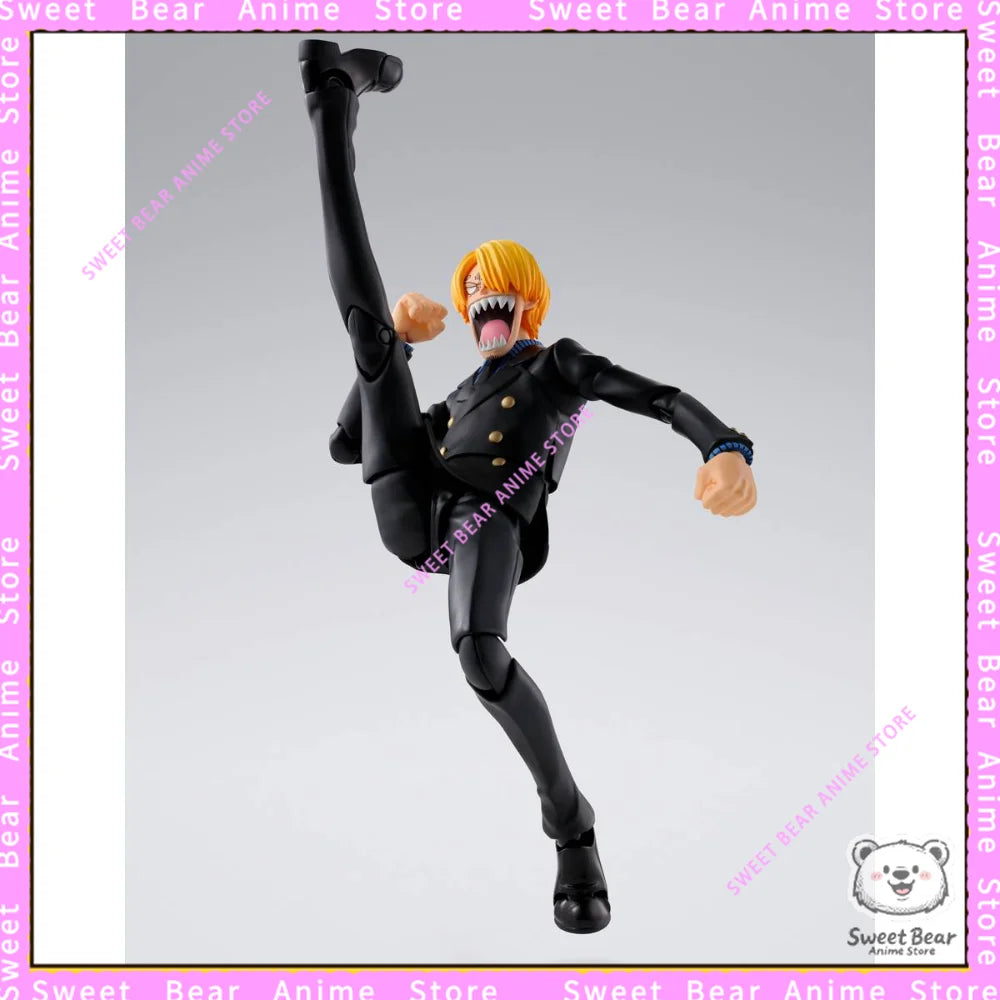 In Stock Bandai Soul SHF One Piece Sanji The Dawn of Adventure Action Figure Anime Model Trendy Toys Desktop Doll Collectibles