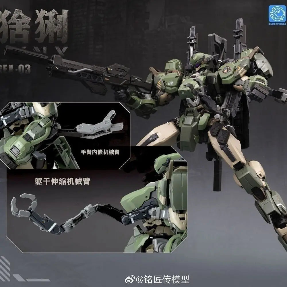In stock MingjiangZhuan BLUE WHALE REA-03 L.Y.N.X Eurasian Lynx Assembly Model Kit SUNDAY HOBBY Blue Whale Series Toy Gift