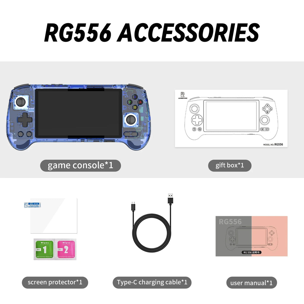 2025 New anbernic RG556 Classic consola handheld retro game console Android 13 Hall effect Joystick emulator videojuegos player