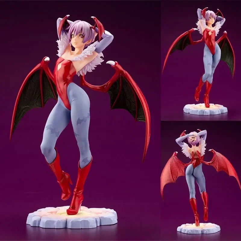 In Stock Darkstalkers Morrigan Aensland Lilith Felicia Anime Action Figure Kid Toys Model Toy Birthday Christmas Gift Custom