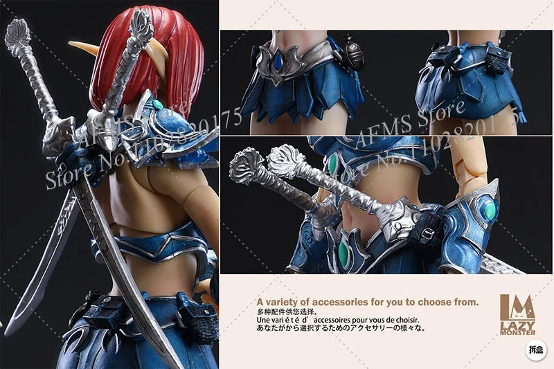 WOW 1/12 Scale Collectible Figure Oak Town Fairy Elf Guard Adventure World Battle Doll 6inch women Action Figure Soldier Model