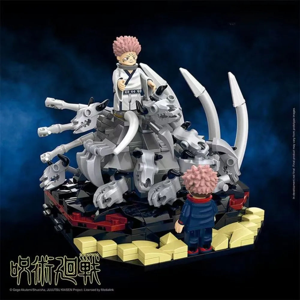 SUNRISEPOP Jujutsu Kaisen Bausteine ​​Ryōmen Sukuna Yuuji Itadori Ornamente Kunstwerk Figur Anime Action Modell Spielzeug Geschenk