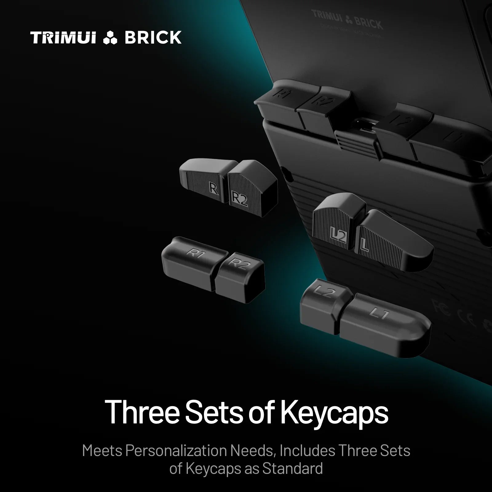 TRIMUI BRICK Handheld Game Console 3.2'' IPS Screen Linux System Crossmix OS Metal Back Panel Key LED Lighting Free Keycap Gifts