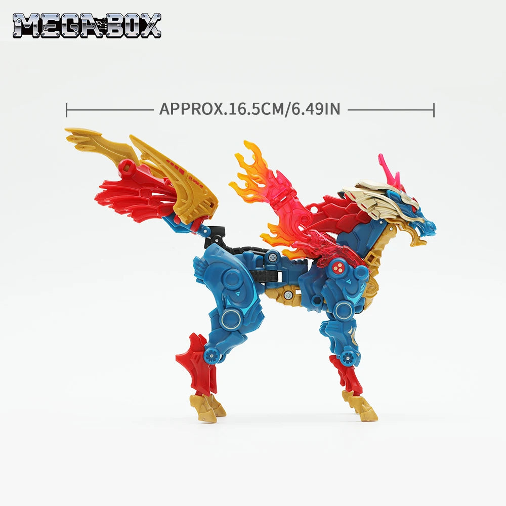 52TOYS MegaBox Kirin Deformation Toys Action Figure, Anime Character Transforming Collectible Converting Toys