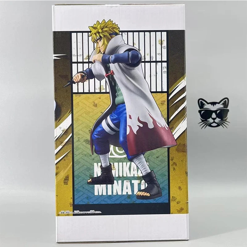 Original Genuine Bandai Banpresto Grandista Naruto 23cm Namikaze Minato Action Figure Model Kits Kids Gift Genuine Anime Model