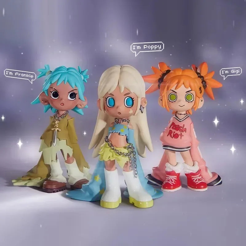 POP MART Lil Peach Riot: Loading!-Serie Blindbox-Spielzeug Kawaii Anime-Actionfigur Überraschungs-Mystery-Box Puppen Mädchengeschenk