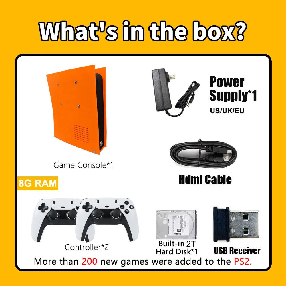 New M88 Retro Game Console 4K HD Built-in 85000+ Games 60+ Emulators for PS2 WII XBOX NGC SS N64 Up to 4 Controllers 4 Players