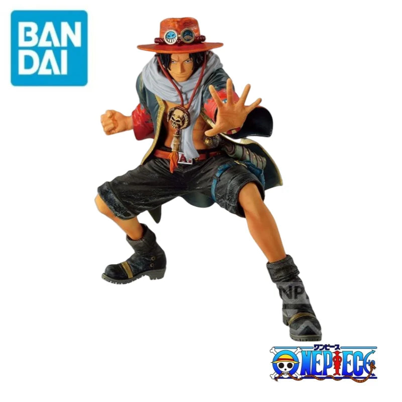 Auf Lager: Bandai Original One Piece Banpresto Portgas D Ace – 100 % Original Anime-Merchandise, Spielzeug, Figur, Ornamente, Statue, Modell