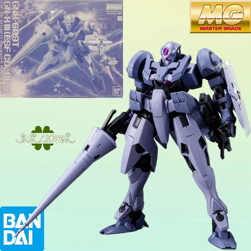 Bandai Original MG Online-Exclusive GN X III GNX-609T 1/100 Anime Action Figure Assembly Model Toys Gifts For Children GUNDAM
