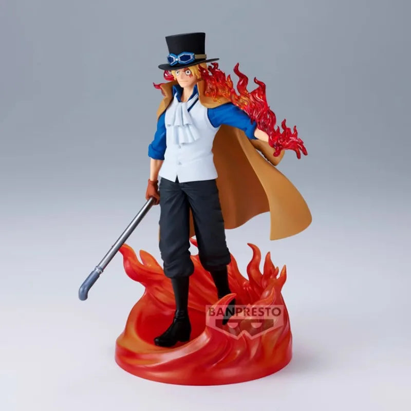 Bandai Original BANPRESTO Anime One Piece THE LOGIA SABO PVC Action Figure Model Collectible Toy Gifts