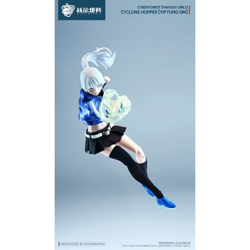 Nuke Matrix Cyber Forest Cyclone Hopper Yip Fung Sim Mecha Girl Assembly Model Kit Anime Action Figure Toy Gift for Kids