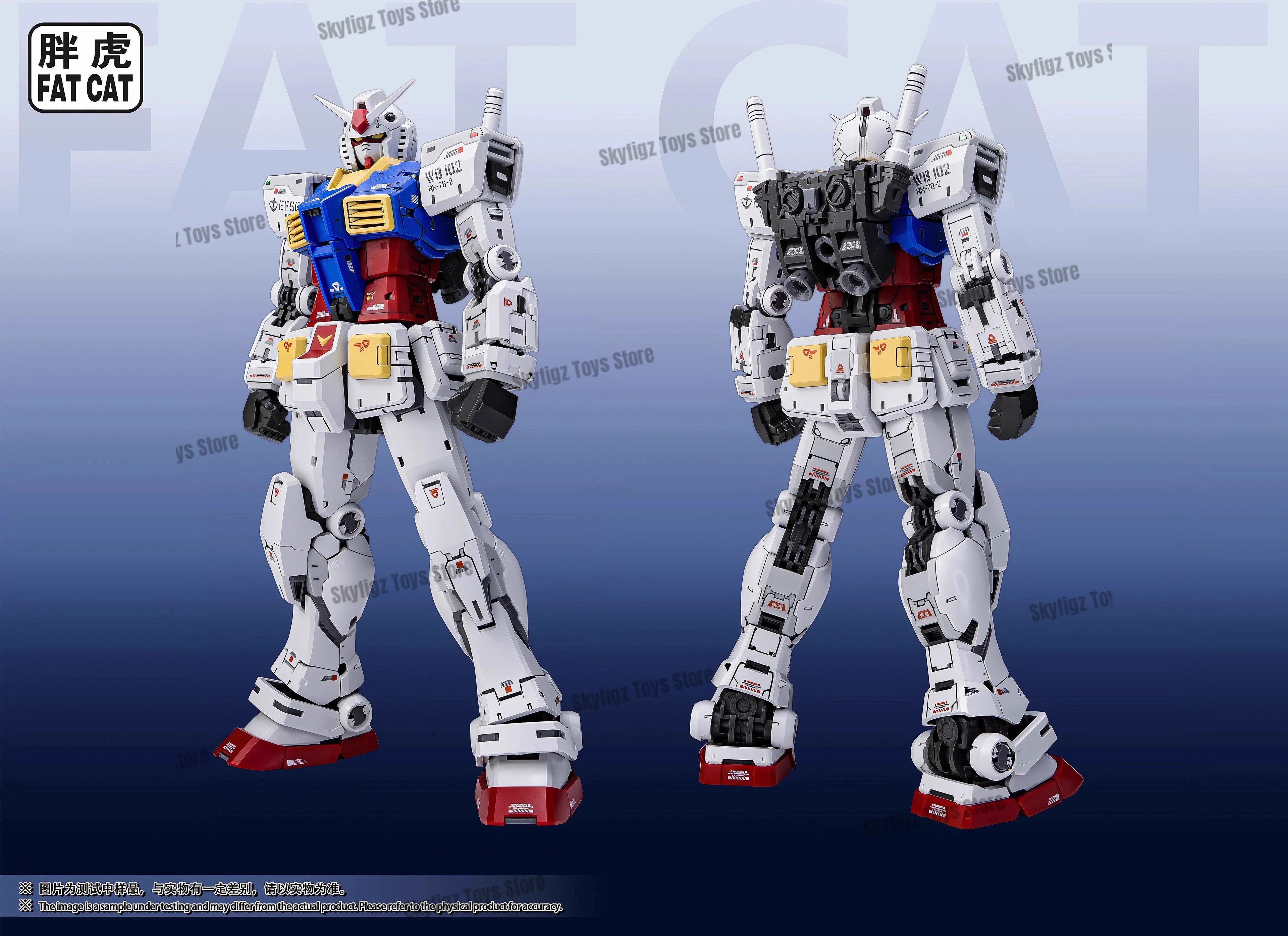 In Stock FAT CAT Model Rg 1/100 Model Rx-78-2 Ver 2.0 Assembly Model Kit Movable Joints Collectible Robot Kits Models Gifts Toys