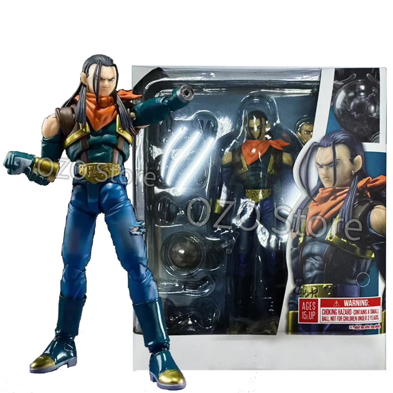 SHF Dragon Ball GT Super Android 17 Action Figures 16cm Anime Model Statue Collection Decoration Toys Ornaments Doll Gift