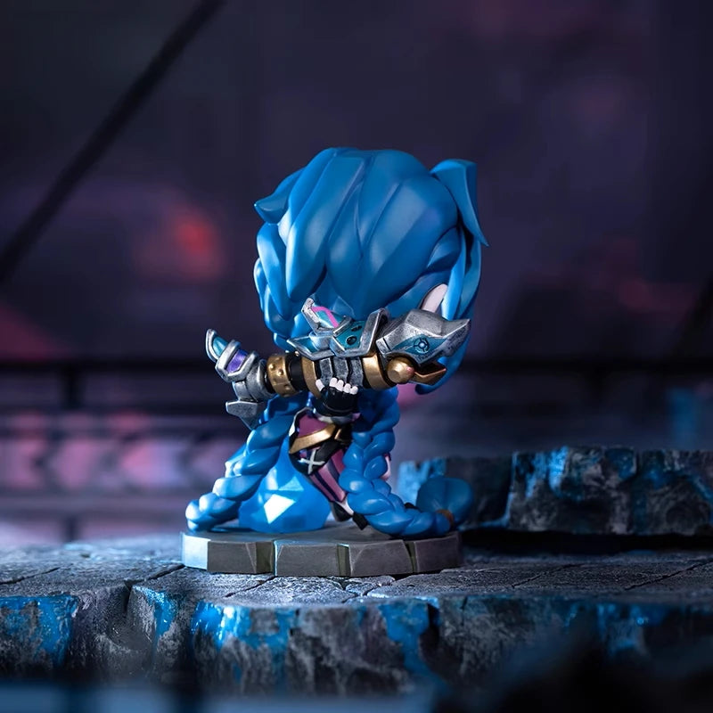 Lol League Of Legends Arcane Jinx Anime Game Chibi Figure Q Version Ornaments Game Peripherals