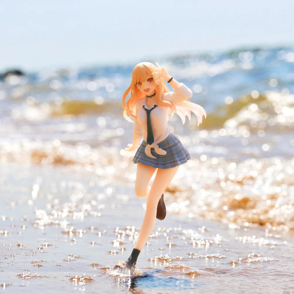 Anime Kitagawa Marin Figur Kitagawa Marin Actionfigur JK Schuluniform Mädchen Figur Statue Sammlung Modell Spielzeugpuppe Geschenke