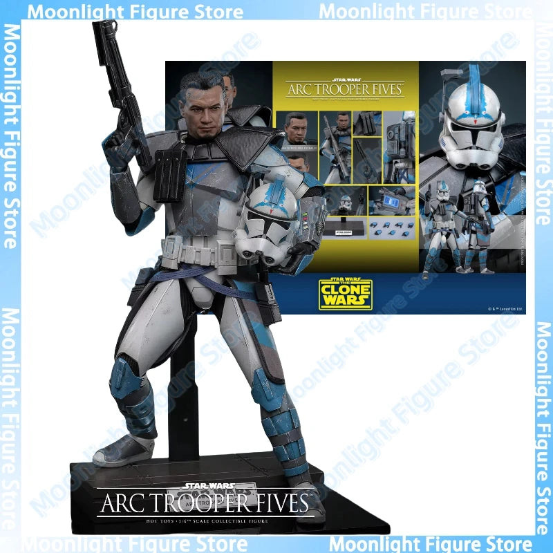 In Stock 100% Original HotToys TMS132 Star Wars ARC Trooper Fives 1/6 Anime Action Figure Toy Gift Model Collection