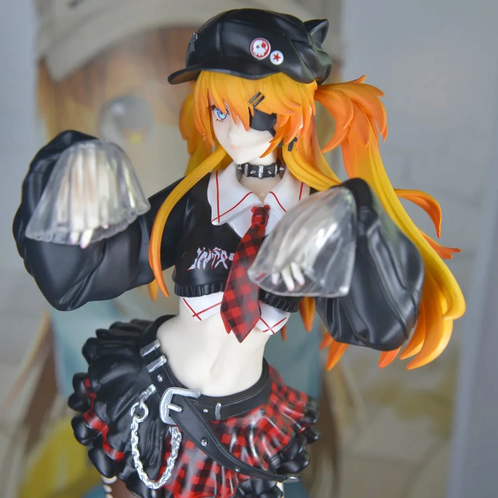 Rock Band Germinating Elephant Asuka Anime Hand-Made Figure Beautiful Girl Action Toy Collectible Model Ornament for Table Set