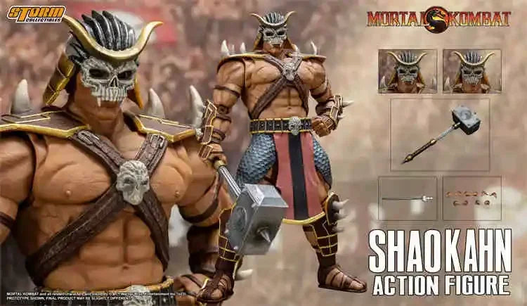 In Stock Storm Toys Mortal Kombat Final BOSS Shao Kahn DCMK14 Luxury Edition Villain Goro DCMK18 Action Figure Model Toys