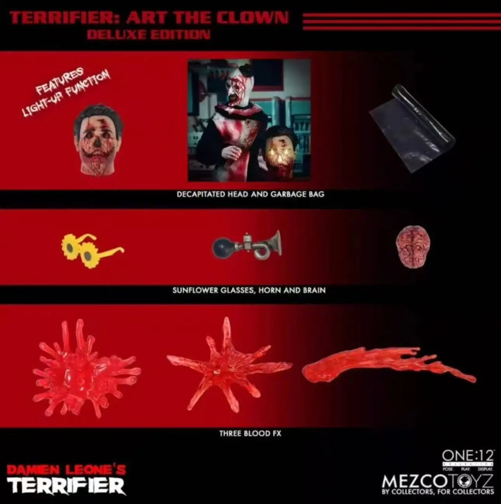 Mezco Ant Broken Soul Clown Art, Classic Character, 1/12 Cloth Movable Doll