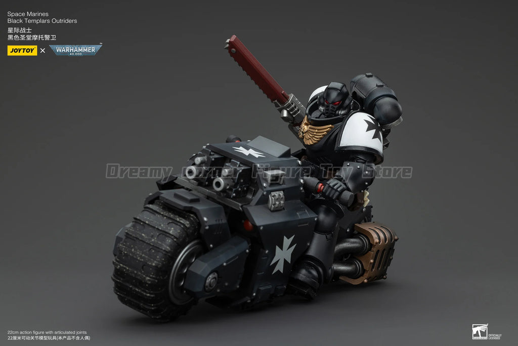 【In Stock】JOYTOY Warhammer 40K Space Marines Black Templars Outriders Brother Valtus 1/18 Action Figures Models Toys
