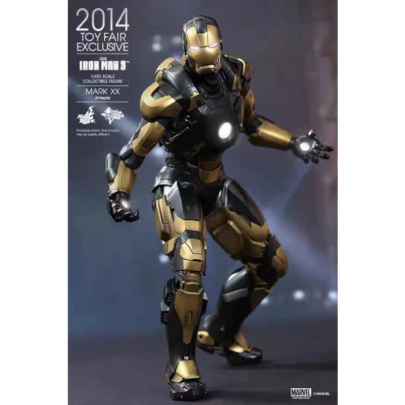 Original Hot Toys Marvel MMS248 Iron Man MK20 Python Anime Figure Collection Toys Models