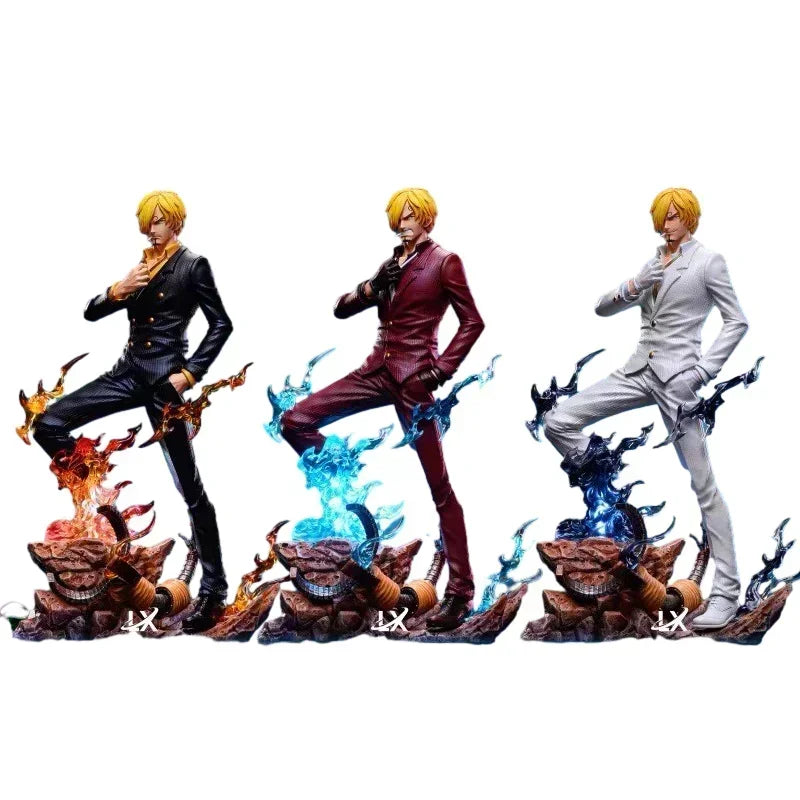 One Piece Gk Sanji Figures Sanji Luminous 27cm Anime Figure Statue Pvc Figurine Model Doll Decoration Collection Room Toys Gifts